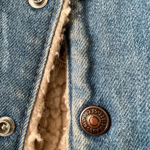 Vintage Levi Sherpa vest - Picture 3 of 6
